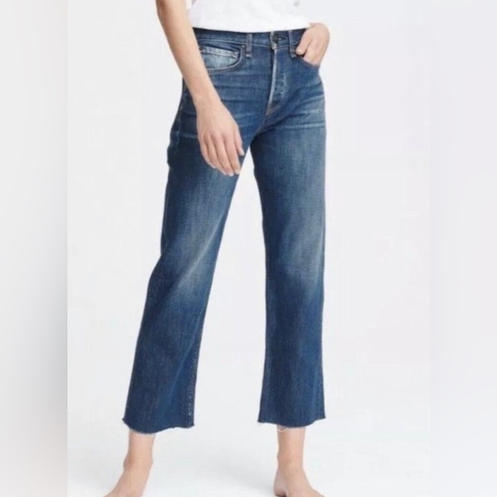 Rag & Bone Maya high rise angle straight leg jeans magnus 27